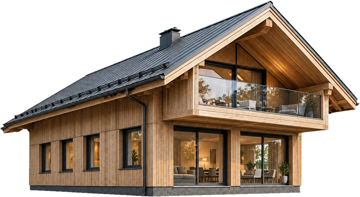 Illustrative render: Private houses