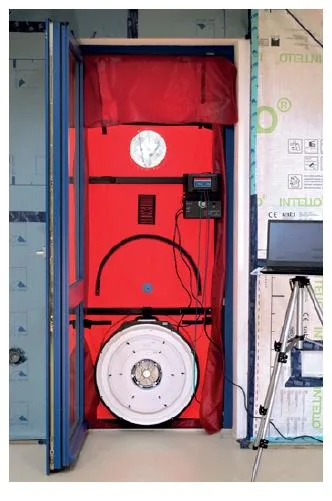 Airtightness test before handover